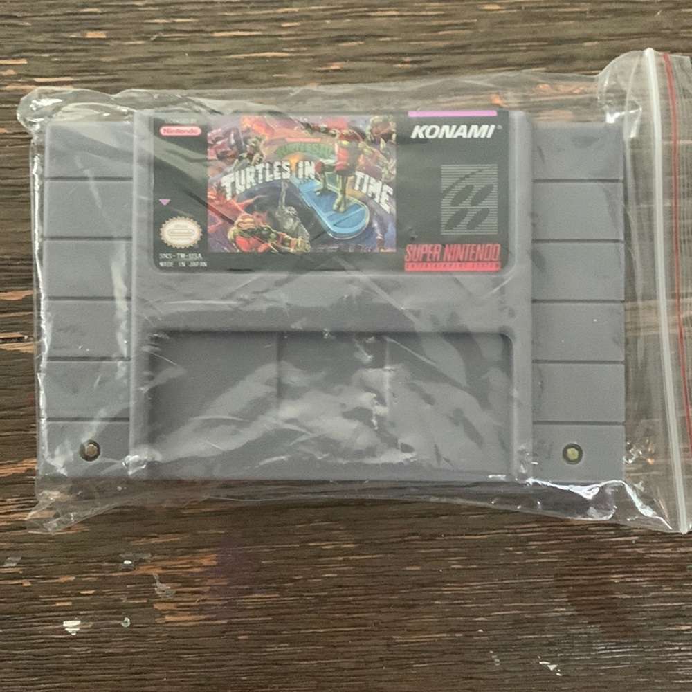 Super Nintendo teenage mutant ninja turtles five turtle in time